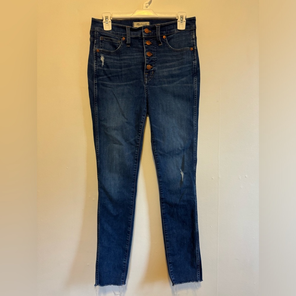 Madewell 10” High-Rise Skinny Jean With Exposed Button Fly | Size 27